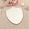 6pcs Wooden Shield Shapes Wood Sign Blank Hanging Wooden Plaque